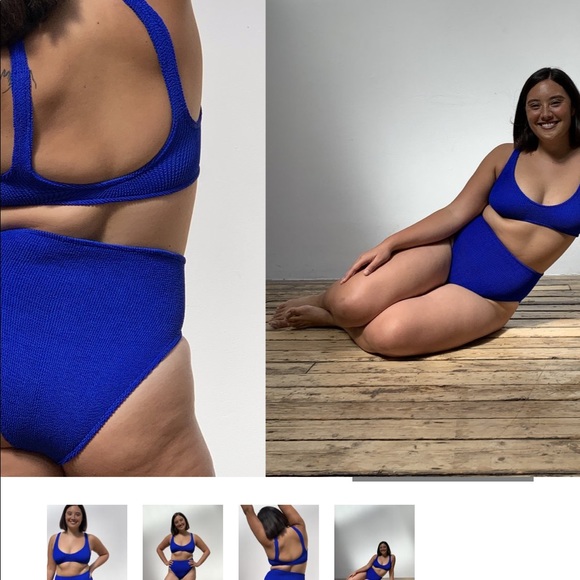 BNWT Youswim Eva High Waist Two-Piece in Cobalt - Picture 2 of 3
